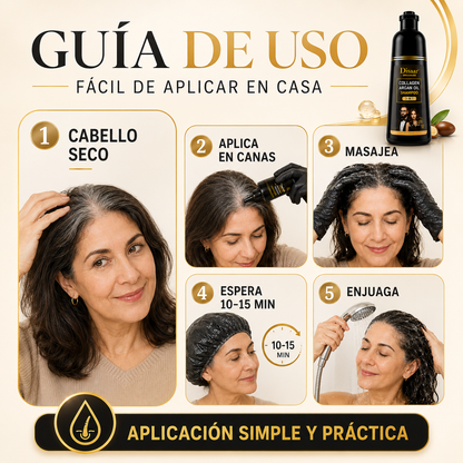 CHAMPÚ TINTE DISAAR ANTI CANAS 400ML - Devuelve la Vida y Color a tu Cabello