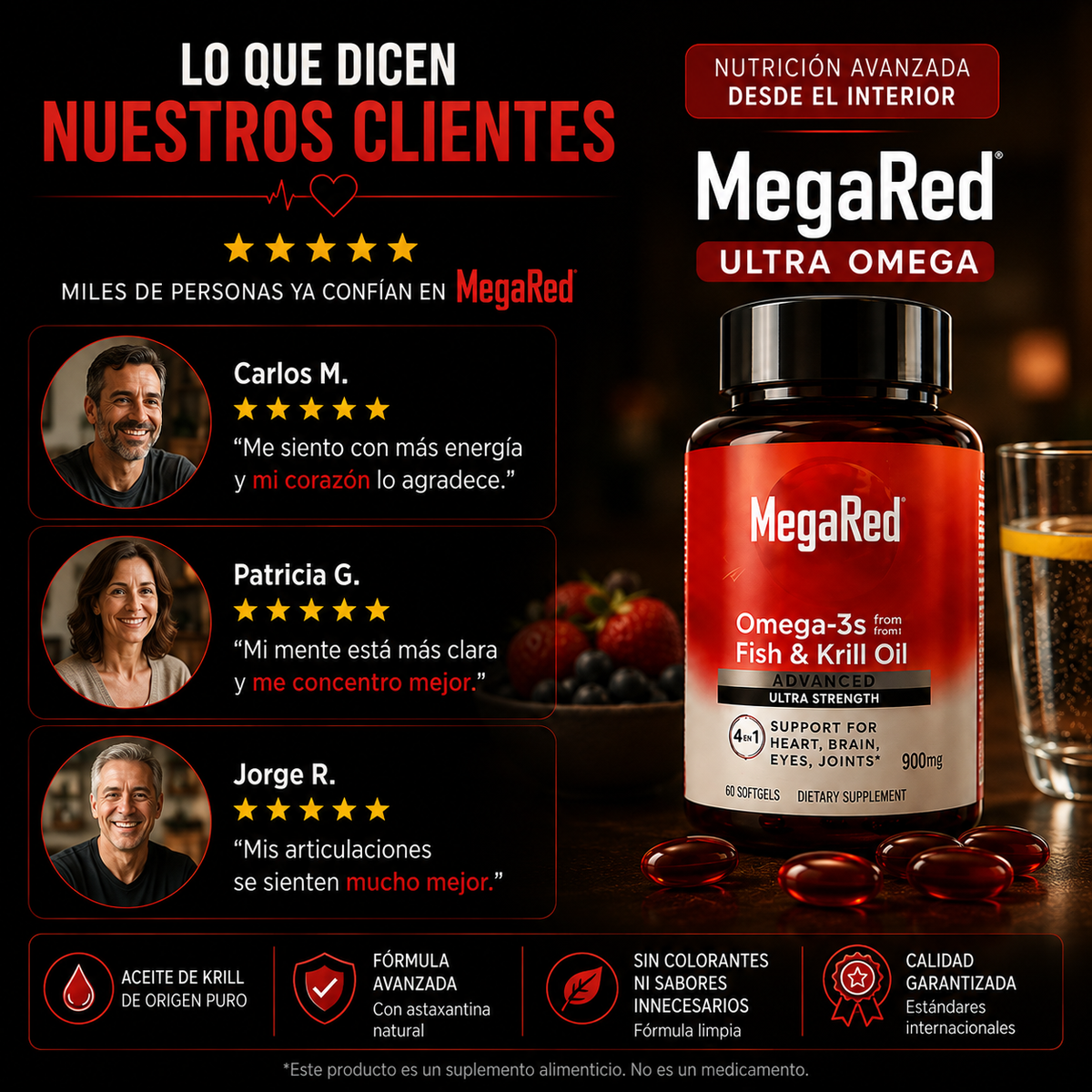 MegaRed Ultra Omega 3  Premium 900 mg